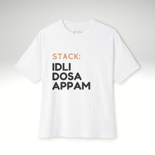 Idli Dosa Appam Tee — South Indian Breakfast Stack T‑Shirt